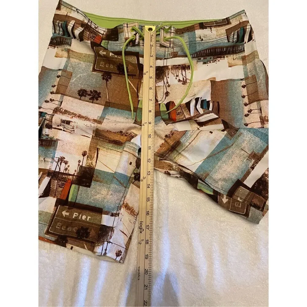 NWT Men’s Arizona Jeans Co. Board Shorts Brown Size 34